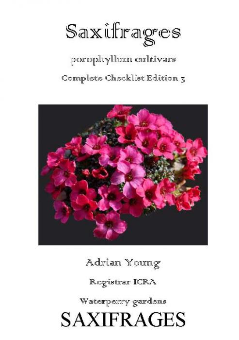 New 2018 Porophyllum Saxifraga Complete Checklist