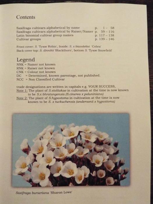New 2018 Porophyllum Saxifraga Complete Checklist