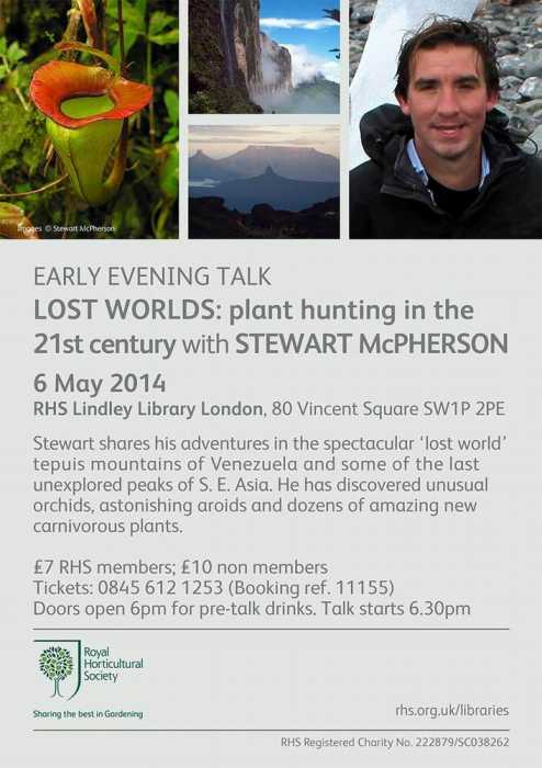 RHS - Talk in London by Stewart Macpherson May 6th 2014