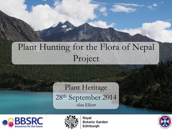 Plant Heritage- All Scotland Event at RBGE 28th September 2014