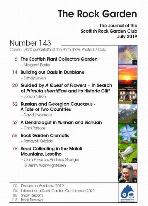 SRGC Journal - The Rock Garden - issue 143